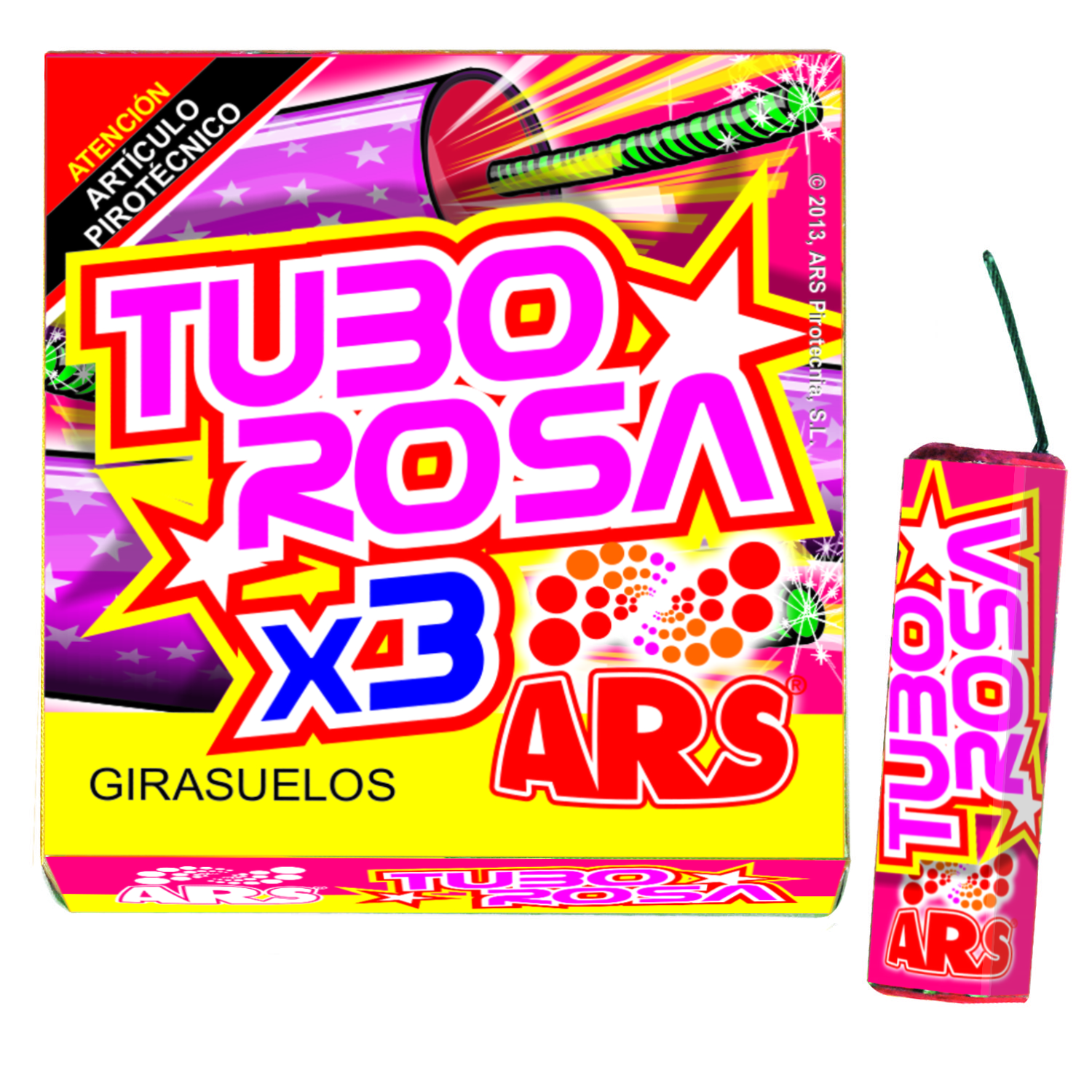 061 * 3 S&Uacute;PER TUBO ROSA CAT 1